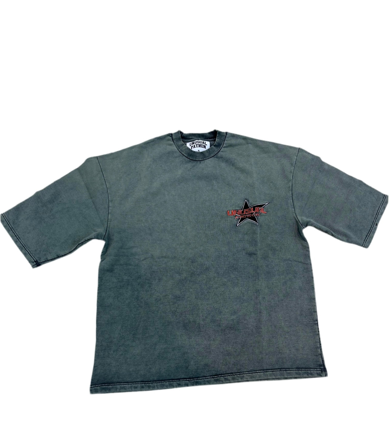 UNUSUAL PATRON - WASHED TEE - OLIVE