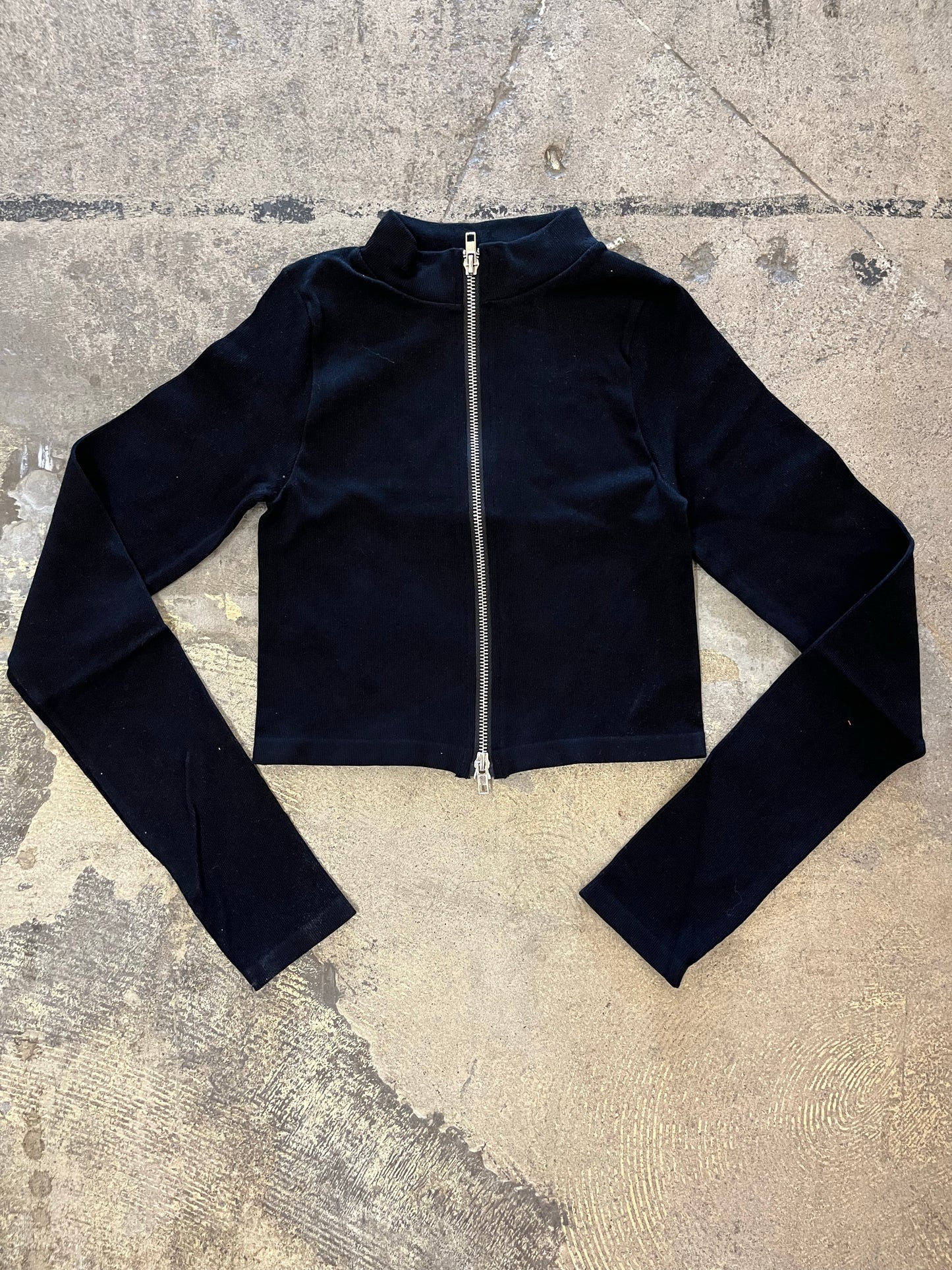 DOUBLE ZIP LONGSLEEVE TOP