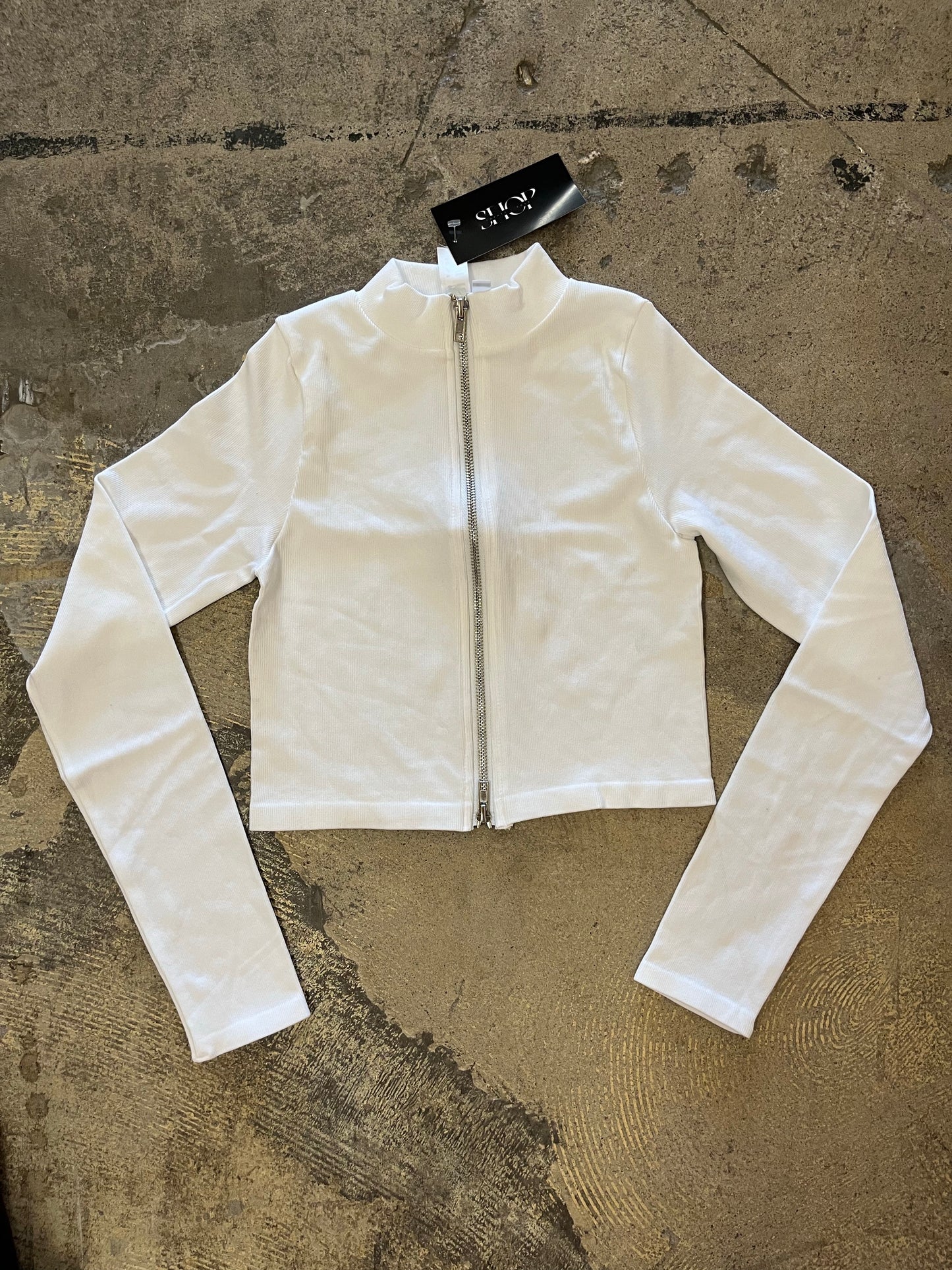 DOUBLE ZIP LONGSLEEVE TOP
