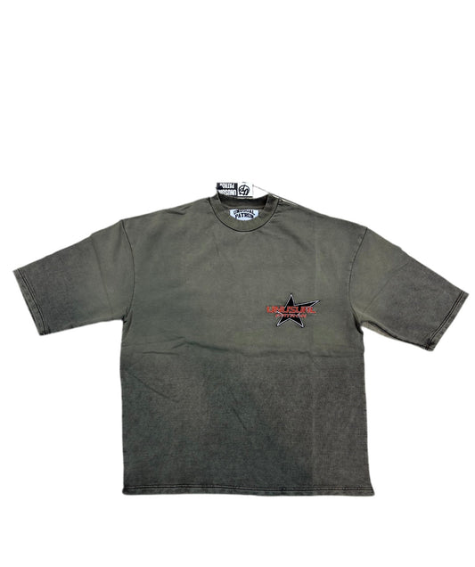 UNUSUAL PATRON - WASHED TEE - BROWN
