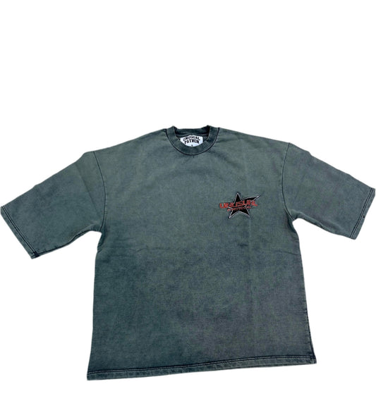 UNUSUAL PATRON - WASHED TEE - OLIVE