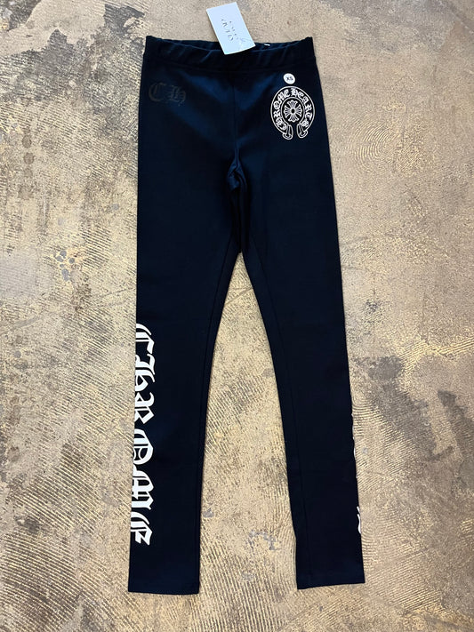 CHROME HEARTS LEGGINGS - BLACK